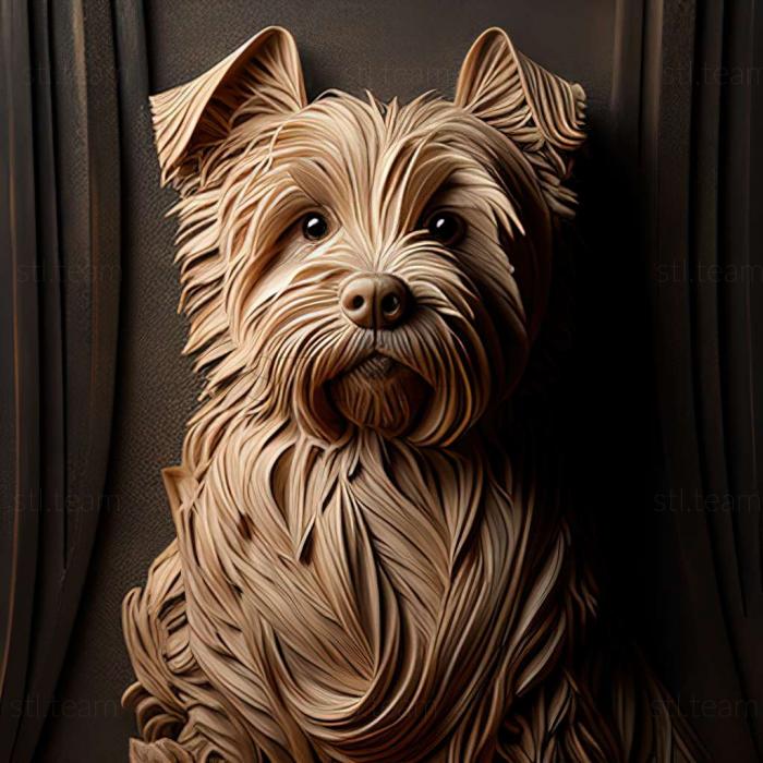 3D модель Бобтейл собака (STL)